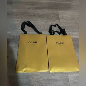 2 Celine Paris shopping bags
